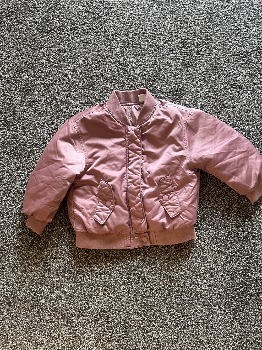 Zara Girls' Pink Bomber Jacket
